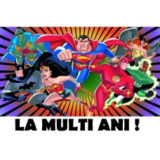 A4JL3 Vafa Liga dreptatii Justice League 30x20cm